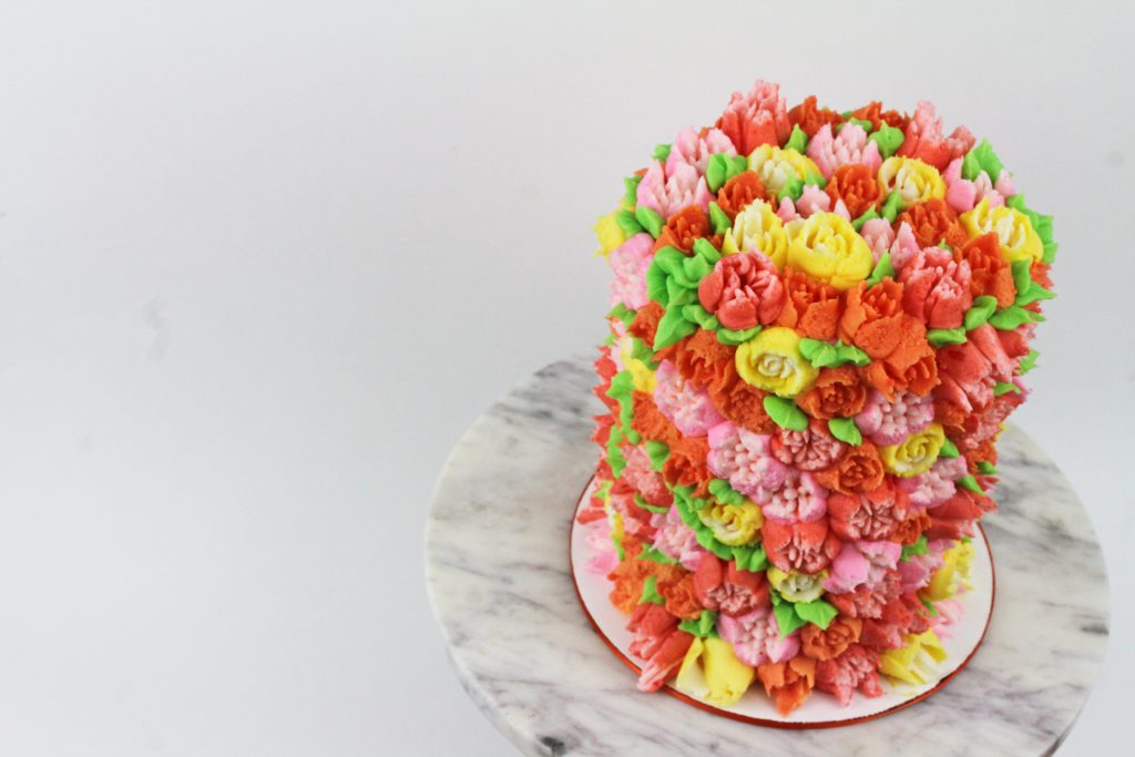 russian tips buttercream cake