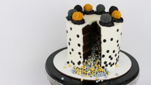 gold sprinkle explosion piñata cake edible gold cakes