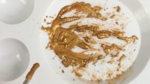 how to make gold luster dust paint for edible gold cakes