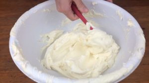 chilling buttercream can improve consistency if it's too warm