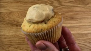 cupcake with cookie dough filling