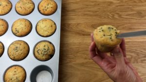 scoop out center of cupcake for 4 desserts to make with cookie dough