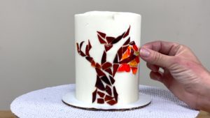 create Stained Glass Jelly design on Cake