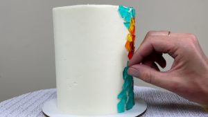 make mosaic of Stained Glass Jelly on Cake