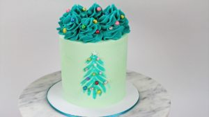 christmas tree stencil with sprinkles 6 sprinkle christmas cake decorating ideas