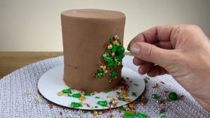 create shape on cake with sprinkles 6 sprinkle christmas cake decorating ideas