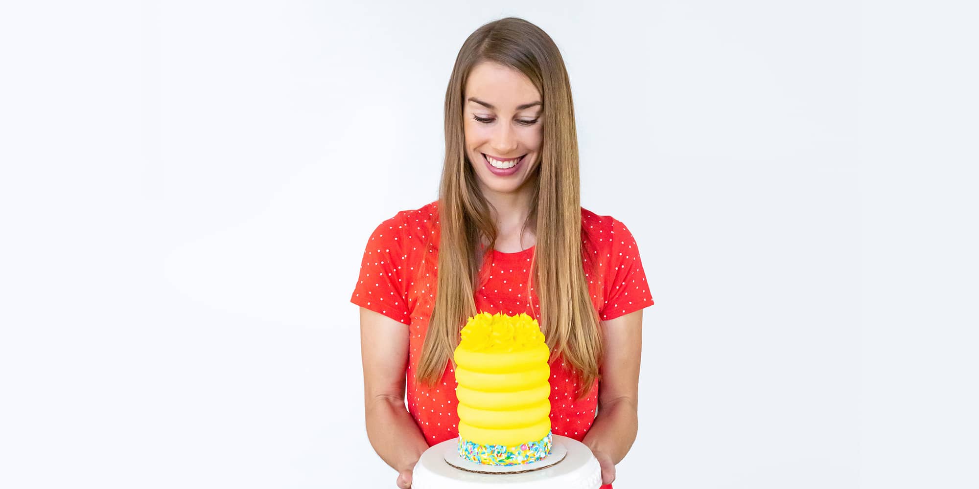 British Girl Bakes yellow cake banner image