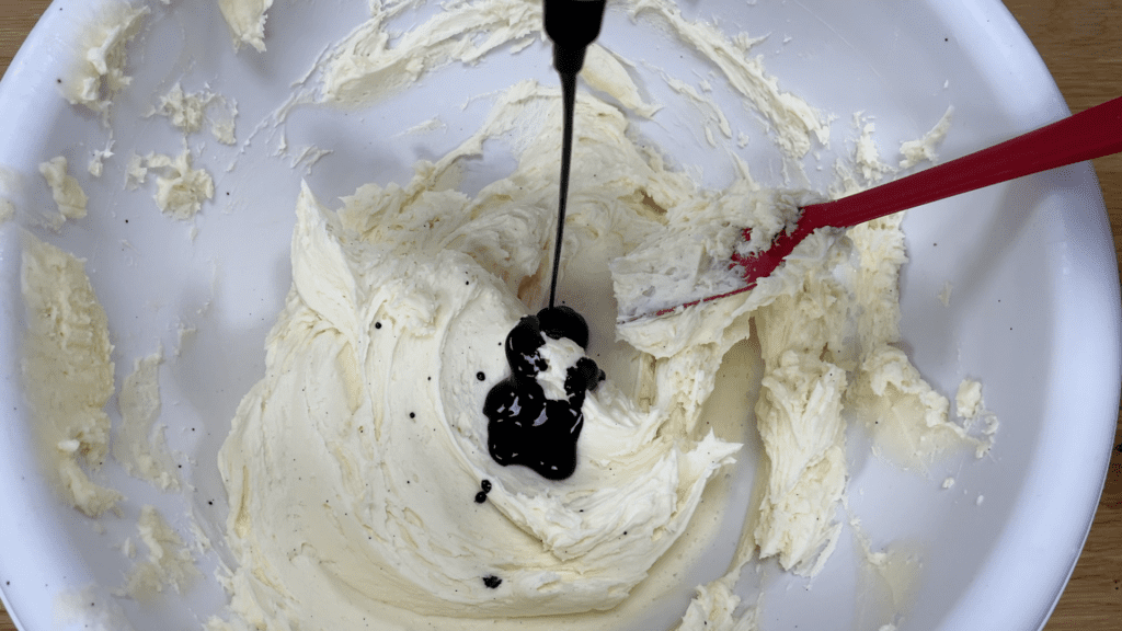 black buttercream How to Make a Galaxy Cake