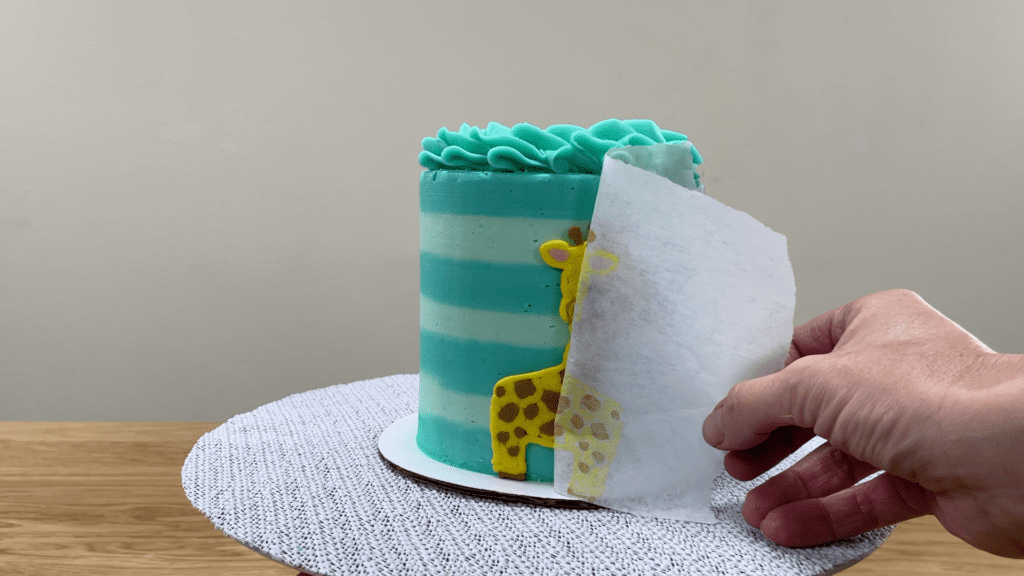 chill cake and peel off parchment 10 easy animal cake techniques with no fondant