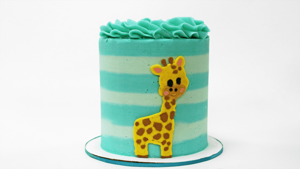 giraffe buttercream transfer cake 10 easy animal cake techniques with no fondant