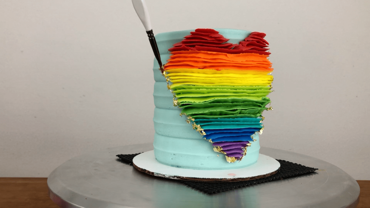 How To Use Gold Leaf On Cakes British Girl Bakes