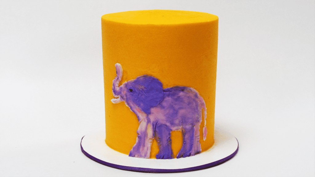 buttercream elephant cake How to Paint on Cakes