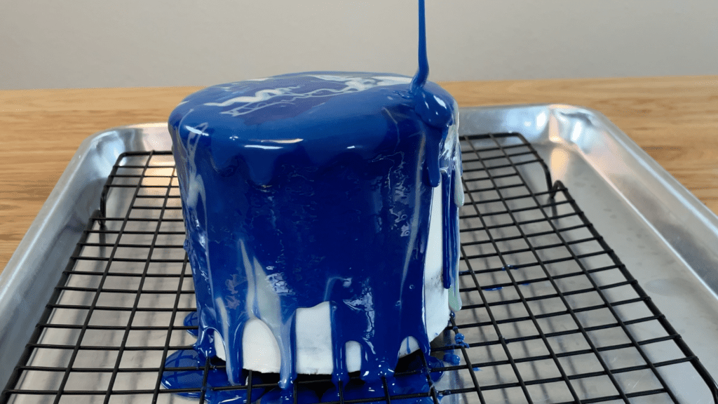 mirror glaze cake with favourite colours Cake Ideas For Men