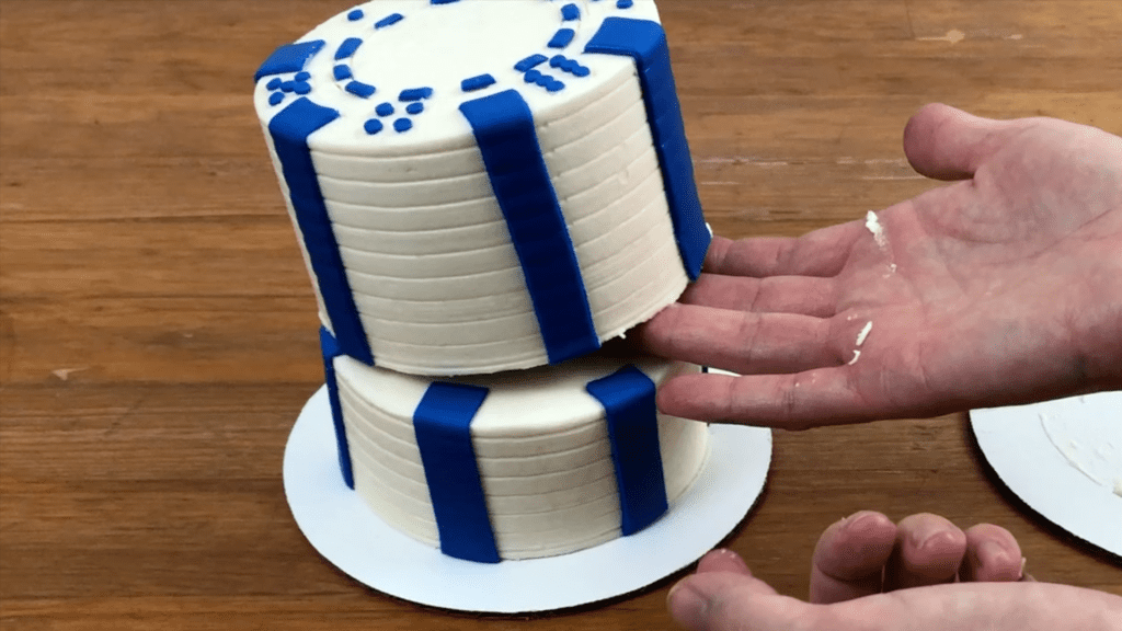 two tier poker chip cake Cake Ideas For Men