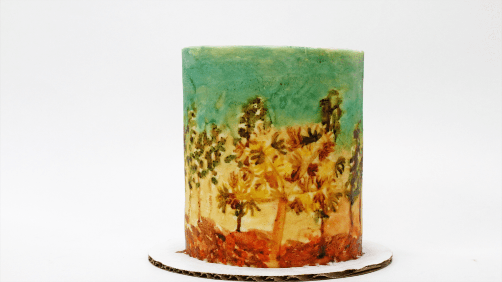 watercolour painted cake How to Paint on Cakes