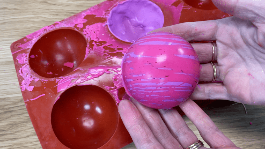 chocolate spheres with bright colours from oil based colours 5 Cake Hacks to WOW!