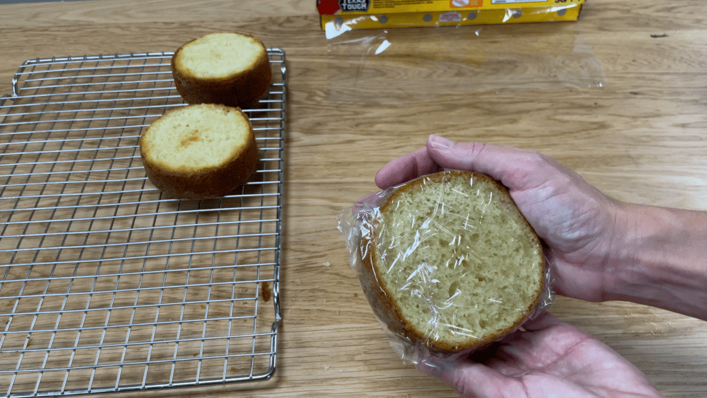 wrap cake layers in cling film or saran wrap and freeze How To Transport A Cake 2000 Miles