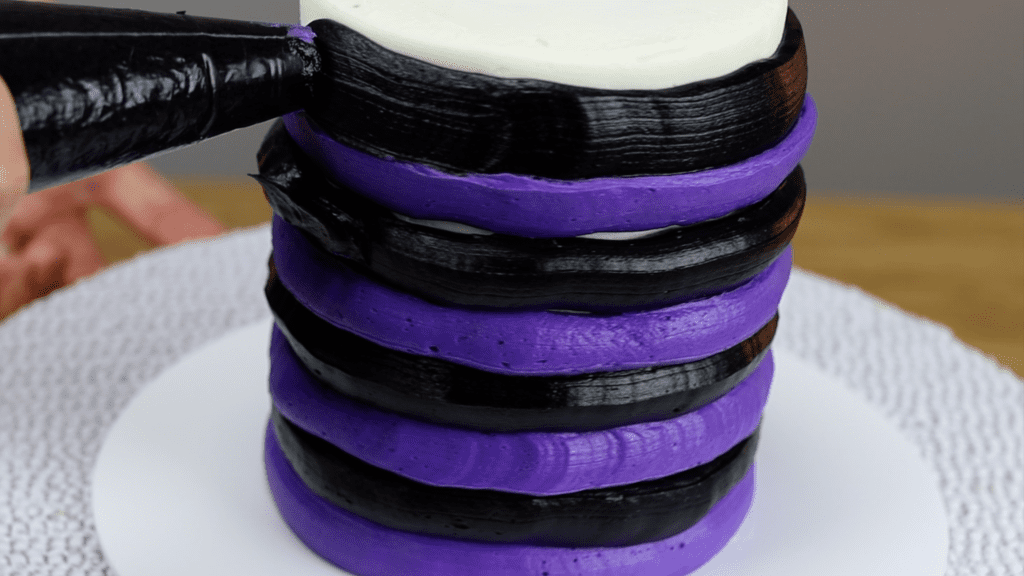 black buttercream 10 Halloween Cake Hacks