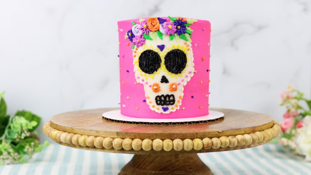 piped day of the dead cake 10 Halloween Cake Hacks