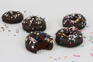 homemade doughnuts with sprinkles