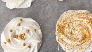 meringue pops with sprinkles and sanding sugar