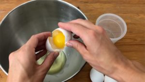 separate eggs for meringue pops