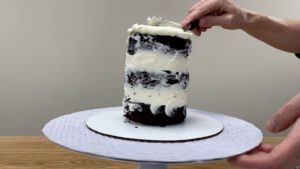 assemble trendy neon leopard print cake