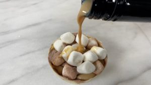 baileys leopard print hot chocolate bomb