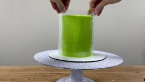 measure acetate for trendy neon leopard print cake