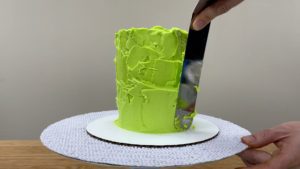 neon green frosting trendy neon leopard print cake