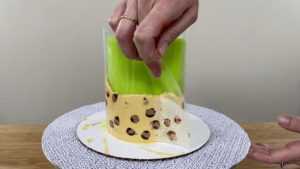 peel acetate off trendy neon leopard print cake
