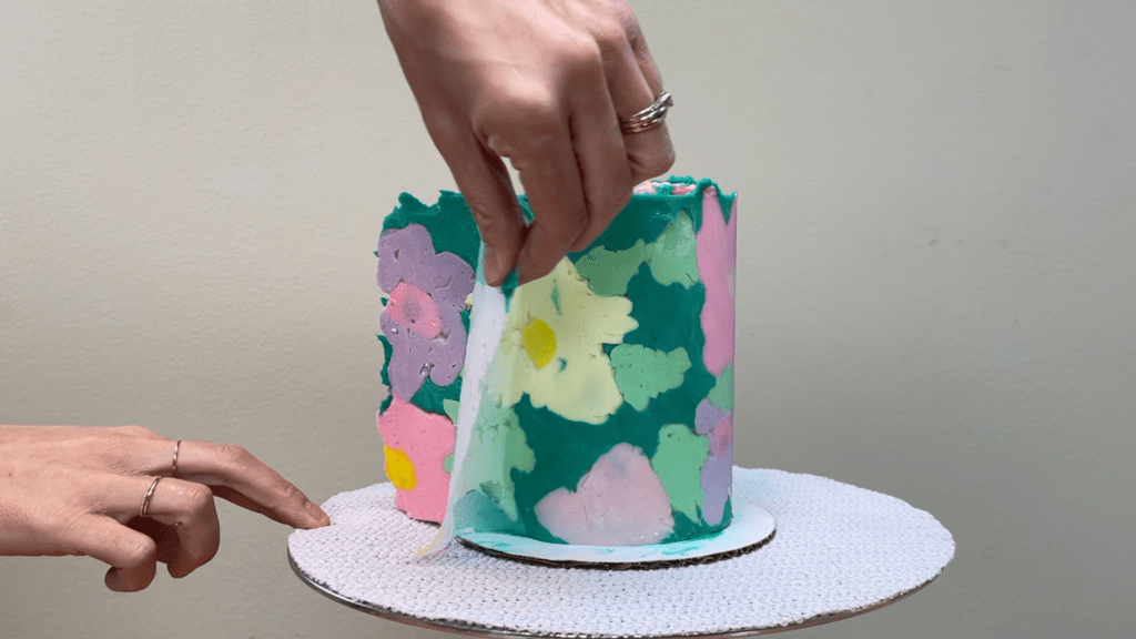 peel acetate off chilled cake how to transfer any design onto a cake