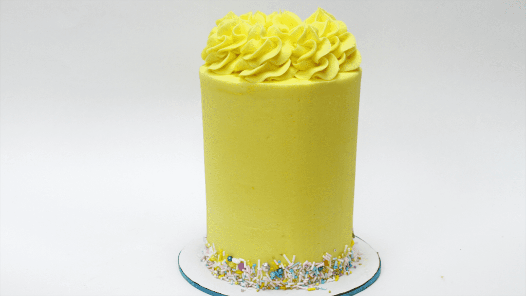 cake with sprinkle border 5 Cakes You Can Decorate in 5 Minutes