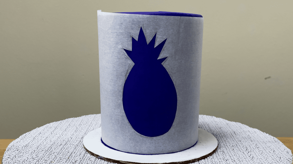 wrap parchment stencil around cake 5 Cakes You Can Decorate in 5 Minutes