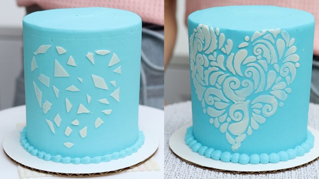 two cakes decorating with cheap vs expensive tools Save or Splurge Improve your Cake Decorating with these Tools!