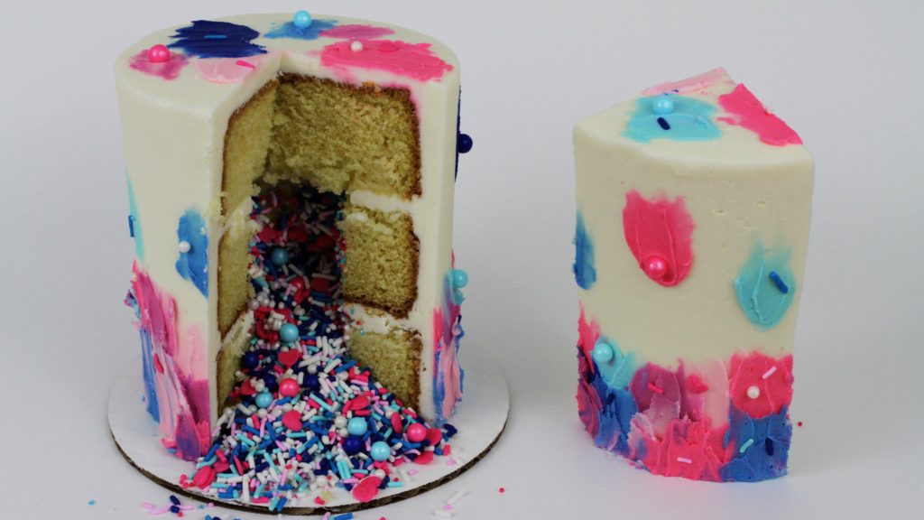 pinata sprinkle exlosion cakes How to Start (and Spot!) Cake Trends