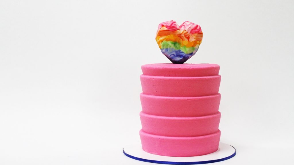 rainbow heart hot chocolate bomb cake topper How to Start (and Spot!) Cake Trends