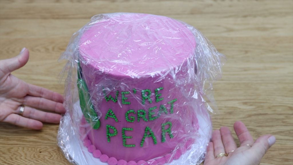 wrap cake in two layers of cling film saran wrap How To Freeze Cakes