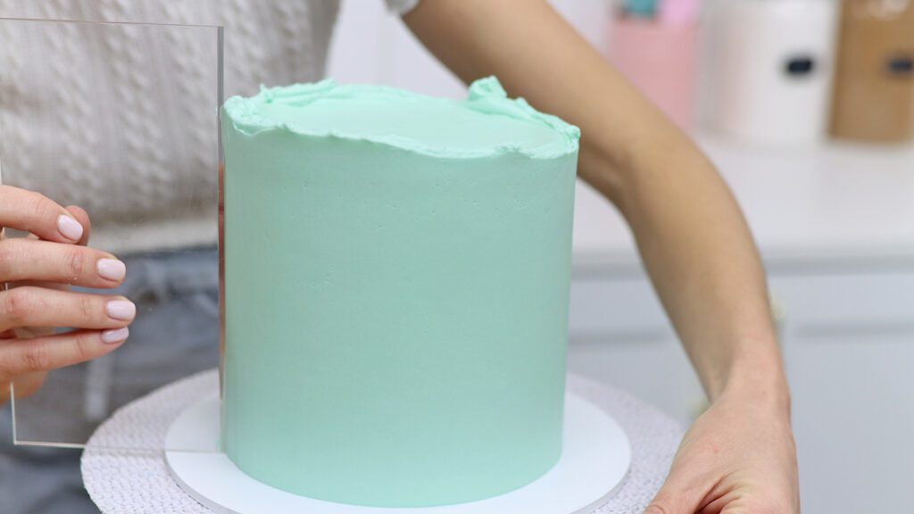 how to get smooth frosting on very vanilla cake British Girl Bakes