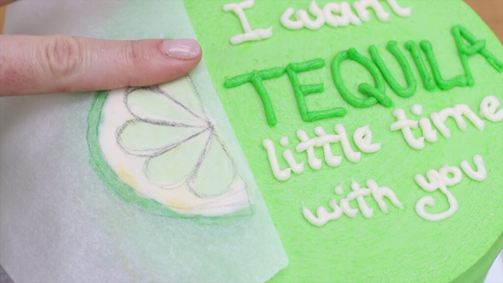 how to transfer a design onto a cake with buttercream Parchment Paper Cake Hacks | British Girl Bakes