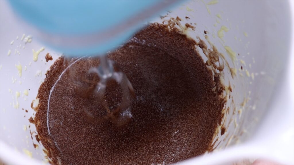 chocolate cake batter made with cocoa powder