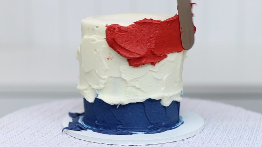 how to make a Red White and Blue striped Cakes