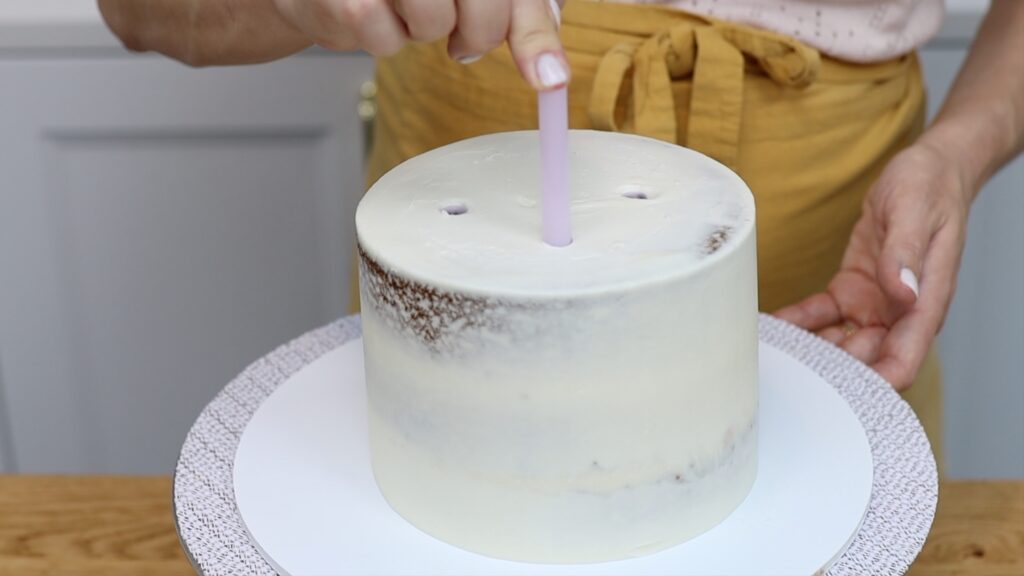 how to stack a tier cake with boba straws secret tool