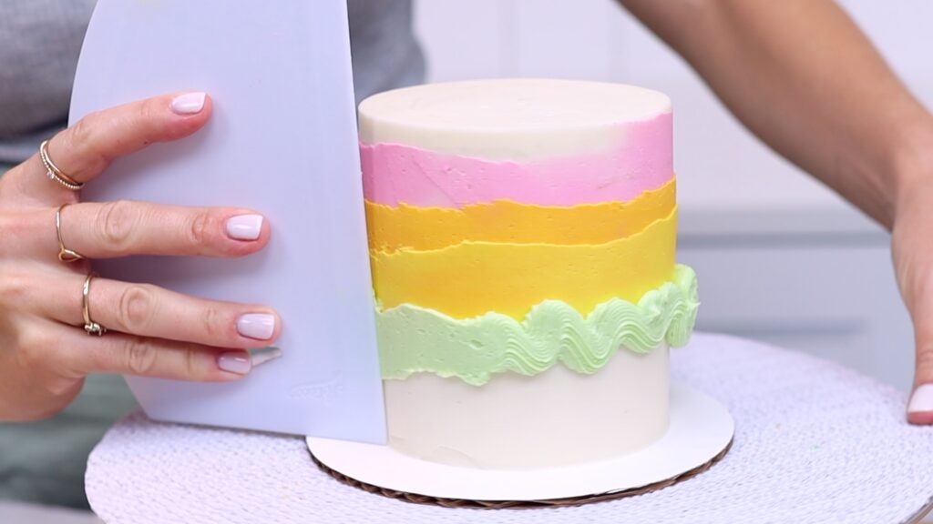 how to make a rainbow layer cake