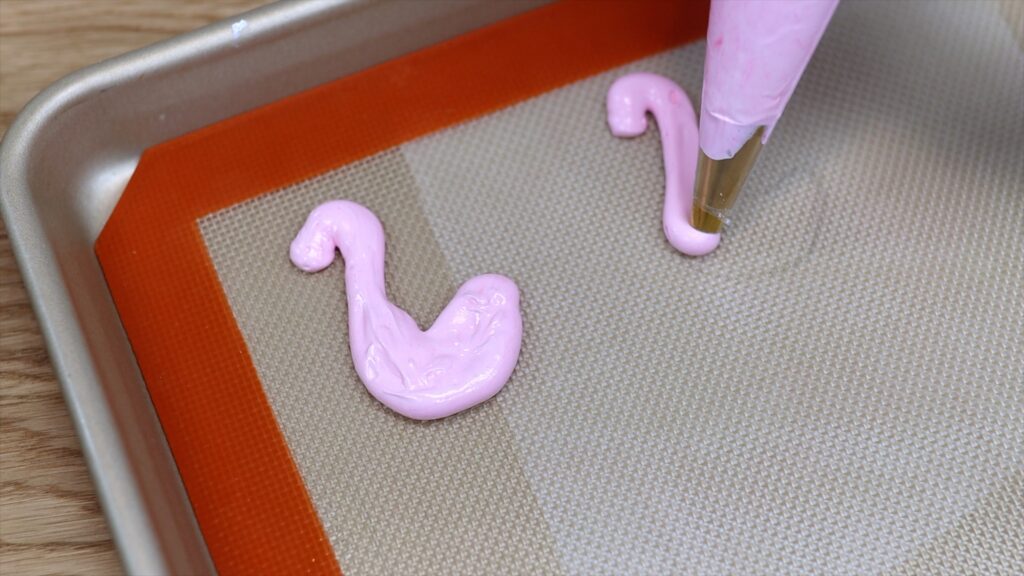 how to make flamingo meringues