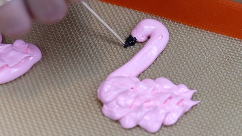 how to make flamingos with meringue