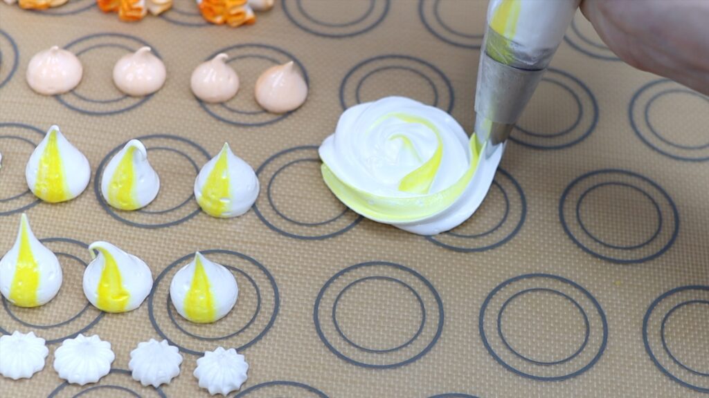 how to pipe meringue kisses and swirls and rosettes