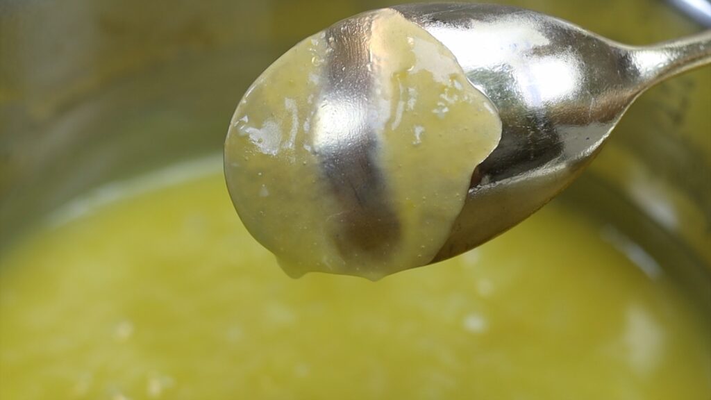 how to tell when lemon curd is cooked