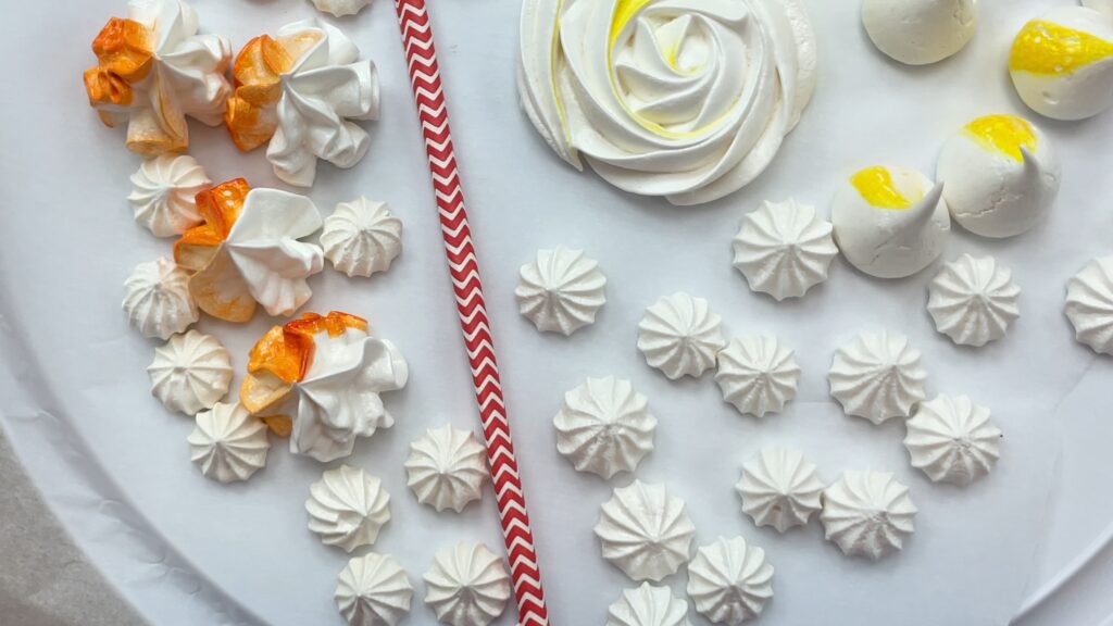 prepare cake toppers in advance like meringue pops