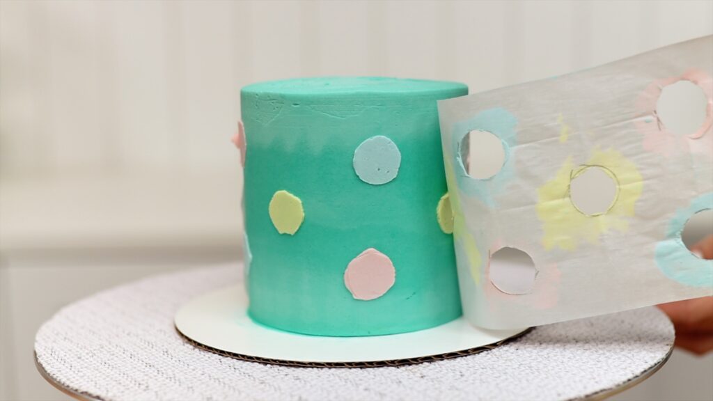 prepare your cake decorating tools in advance like homemade stencils